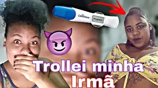 TROLLEI MINHA IRMÃ MAIS NOVA / ELA CAIU😱😜