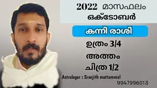 2022 ഒക്ടോബർ മാസം ഉത്രം, അത്തം, ചിത്ര നാളുകാർക്കെങ്ങിനെ? #Uthram #Atham #Chithra