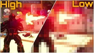 Hypercharge: Unboxed - Graphic Comparison - PC 1080p 60fps