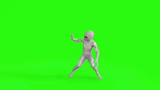 3d Model Alien Dancing Hip Hop Animation Green Screen