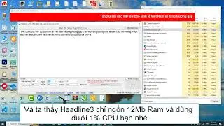 Phần mềm chạy chữ Headline3 có ngốn Ram không?