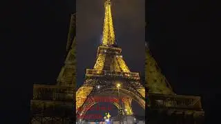 The Eiffel Tower lit up like this is beautiful ✨ #sorts #LetsGoExploringWorld