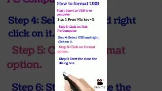 How to Format USB Flash Drive on Windows 10  | USB Thumb Drive | FAT32
