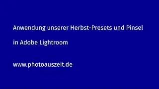 Pinsel und Presets zum Thema Herbst in Lightroom