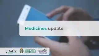 JRCALC Clinical Update January 2024 - Medicines update