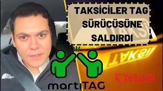 Taksiciler TAG Sürücüsüne saldırdı. Görüntüler şok etti.  "KORKMUYORUZ"