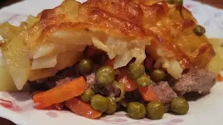 Картошка запеченная с мясом