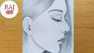 girl face Drawing simple , girl drawing face , easy drawing ,