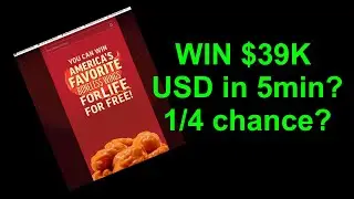 1 in 4 chance + 5 minutes to win $39k USD? Cool Applebee's Promotion
