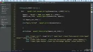 JavaScript AJAX & PHP 033 - Update functionality part 4 - Testing and Notification feature