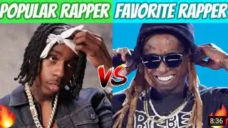 POPULAR RAPPERS VS THEIR FAVORITE RAPPERS ! ( SLOWED )