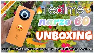 Realme Narzo 60 5G Unboxing 🔥| 90Hz Super AMOLED Display 📱| 33W SUPERVOOC Charger 🔋|| Techy Akash ✨