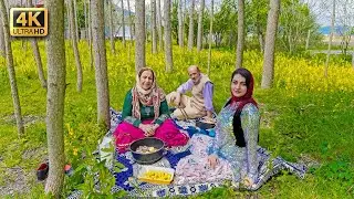 A Traditional Iranian Dish: Abgoosht Prepared in Nature