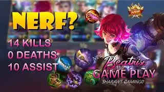 BEATRIX NERF? | BEATRIX GAMEPLAY Best Build 2021 | Emblem Set & Spell | Mobile Legends Bang Bang