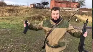 На стрельбище (магазин на 40п новый, еще не приработан)