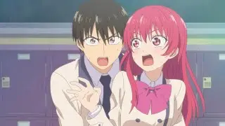 Naoya abraza a Saki porque se siente sola (Kanojo Mo Kanojo)
