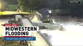 A home collapses into a raging river, and eight people die in 