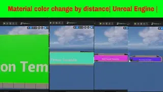 Material color change by distance | Unreal Engine |