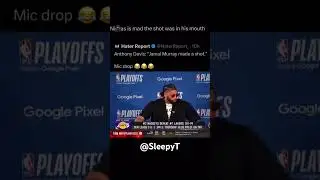 Anthony Davis BIG MAD 😂🏀 #shorts #basketball #anthonydavis #nba #nbahighlights #interview #funny