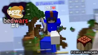 LuckyNetwork Bedwars Gameplay on Mobile - PojavLauncher part 4