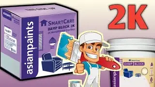 SmartCare Damp Block 2K - Waterproof Coating - Asian Paints process  Chandigarh  best painter