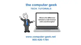 What is the difference between a web browser and a search engine?