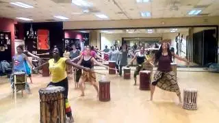 Sista Adama Jewel teaches Djun Djun Dance!