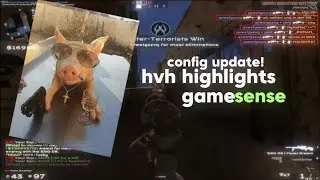 hvh highlights ft. gamesense/neverlose | FREE CFG | BEST LUA | 240fps