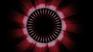 red colour full rings moving back round video, rings tunnel,  Neon Lights Free VJ Loops