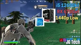 i5 12600KF | RX 6700XT | FORTNITE CH6, S4 | 1440P PERFORMANCE MODE BENCHMARK