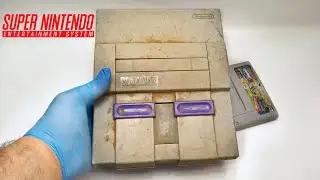 Nintendo Console Restoration (SNES) Yellowed Plastic Retrobright