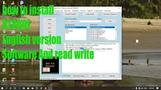 how to install RT809F English Version And Read Write