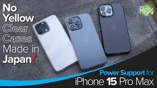 Power Support Clear Cases for iPhone 15 Pro Max won't yellow!