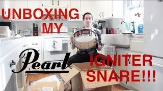 UNBOXING MY PEARL IGNITER SNARE DRUM!!!