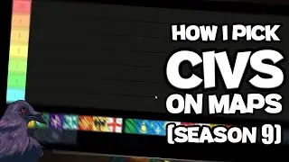 How I pick Civs for Season 9 Map pool!