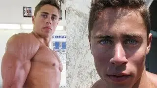 Charley the stunning bodybuilder/model works out on muscle beach part 1