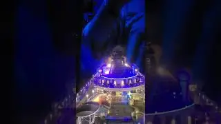 Anthem of the seas, north star. Beautiful night views with other ship. #cool #cruise #view