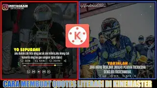 Cara Membuat Quotes Literasi keren Di Kinemaster