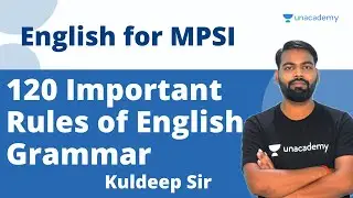 English for MP SI | 120 Rules of Grammar | Rules of Grammar | English Grammar | Kuldeep Sharma