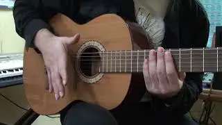 Acoustic guitar tutorial. Strumming pattern - RUMBA