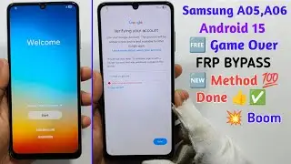Samsung Galaxy A05/A06 Frp Bypass Android 15/16 Without Pc | Google Account Unlock - 2025