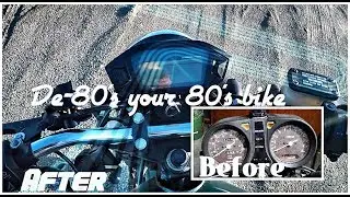 How To: Convert Your Old Stock Tach/Speedometer Gauges to Digital! /GS850#14/