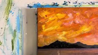 Last Of The Summer Dusk Arran Original Painting