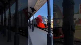 Ласточка ЭС2Г на станции Пермь-1 #spotting #railway #поезда #железнаядорога
