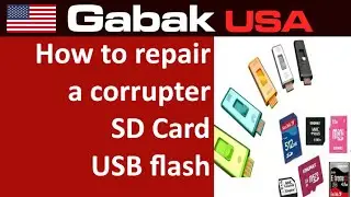 how to repair a corrupted SD Card - USB flash - jump drive