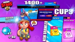 😱 1400+ CUPS | I choose JESSIE | BRAWL WITHOUT DONATE |