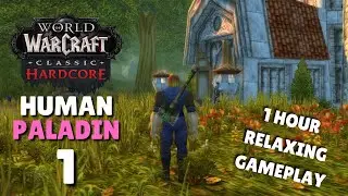 WoW Classic Hardcore Adventure - Relaxing Gameplay | Human Paladin - Ep. 1