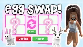 Doing the Egg Swap Challenge with the new DESERT EGG in adopt me! 🌵🐪💓