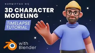 3D Stylized Character Timelapse Process | Blender 3D Modeling Tutorial for Beginner