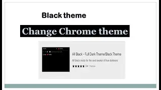 Black themes | How to change google chrome themes | @GUIDETOPICS